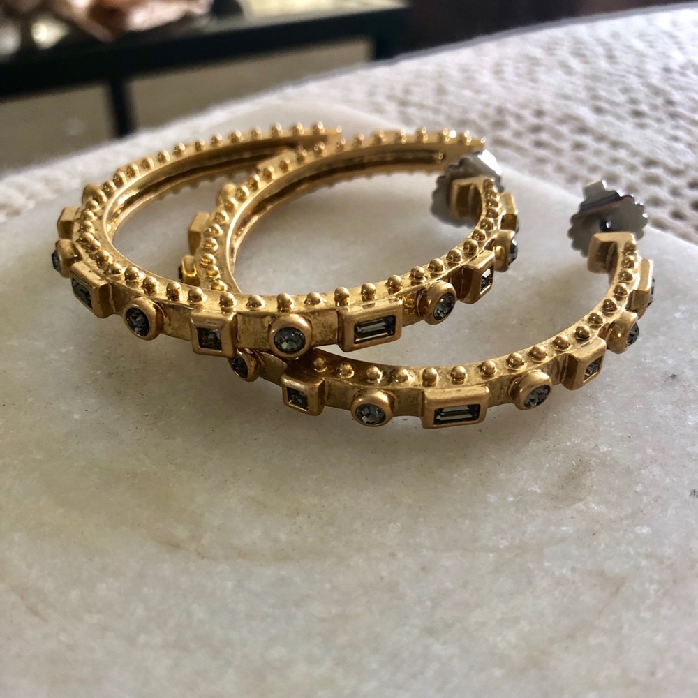 Large hoop earrings